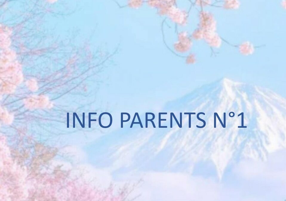 Info Parents n°1