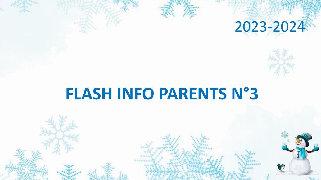 Info parents n°3 2023/2024
