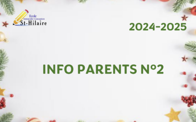 Info parents n°2 | 2024-2025